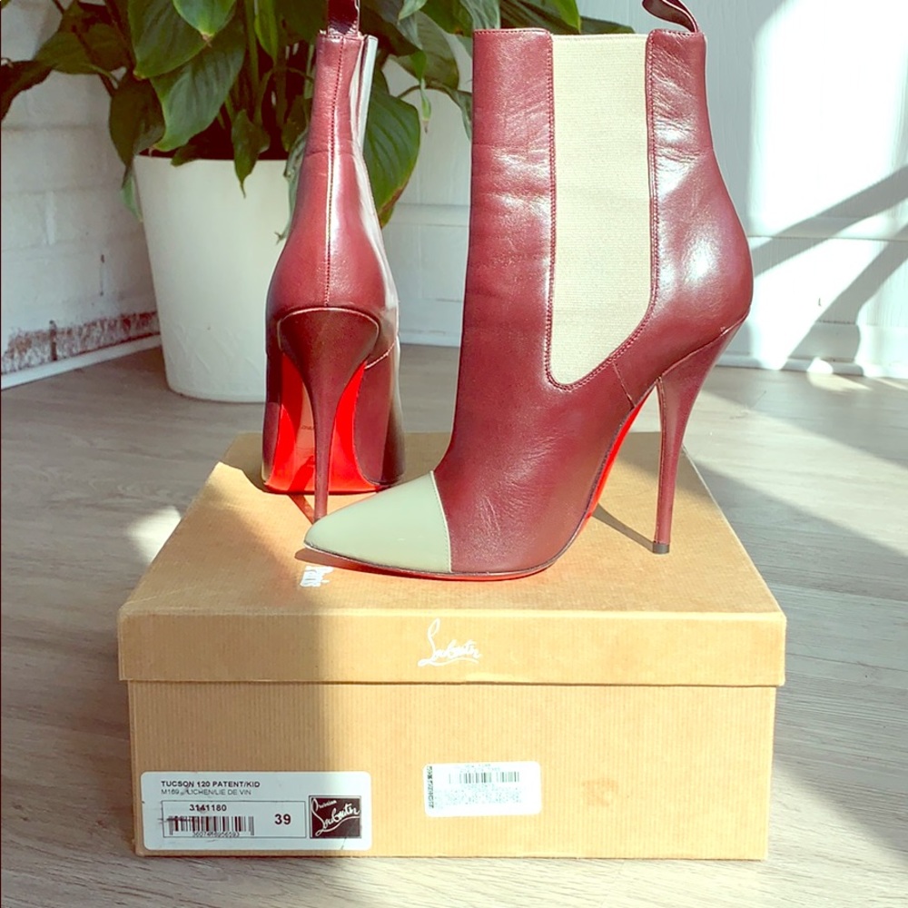 Christian Louboutin Tucson 120 Nappa Boot burgundy